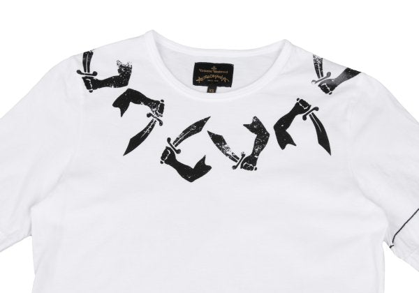 Vivienne Westwood ANGLOMANIA Cotton T-Shirt White Size XS