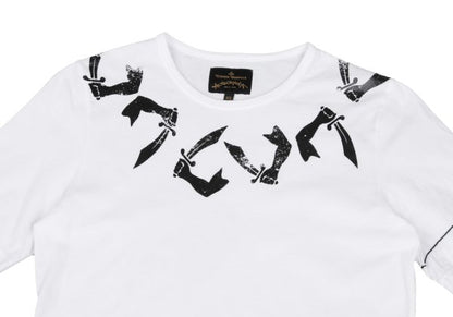 Vivienne Westwood ANGLOMANIA Cotton T-Shirt White Size XS