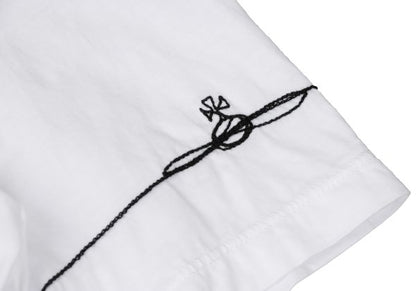 Vivienne Westwood ANGLOMANIA Cotton T-Shirt White Size XS