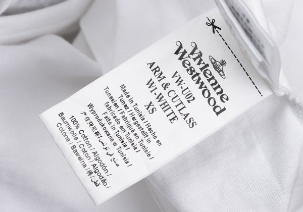 Vivienne Westwood ANGLOMANIA Cotton T-Shirt White Size XS