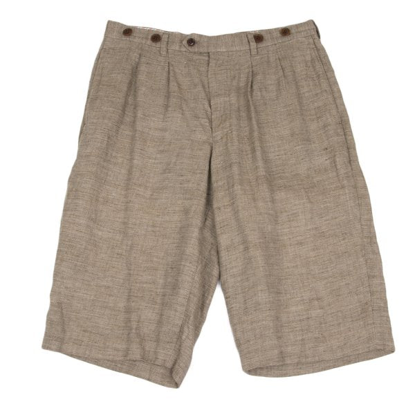 JUNYA WATANABE MAN Linen Suspender Shorts Beige Size S