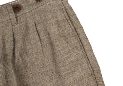 JUNYA WATANABE MAN Linen Suspender Shorts Beige Size S