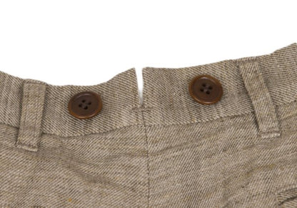 JUNYA WATANABE MAN Linen Suspender Shorts Beige Size S