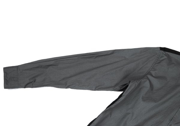 BLACK COMME des GARCONS Cotton Back Panel Shirt Gray Size XL