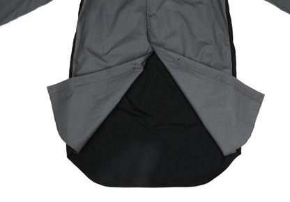 BLACK COMME des GARCONS Cotton Back Panel Shirt Gray Size XL
