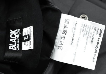 BLACK COMME des GARCONS Cotton Back Panel Shirt Gray Size XL