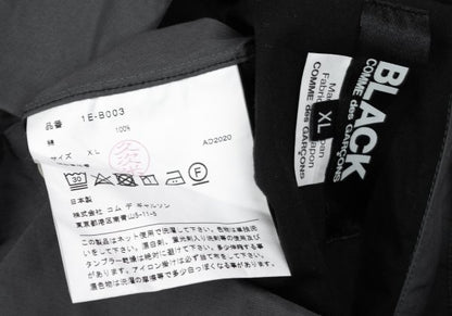BLACK COMME des GARCONS Cotton Back Panel Shirt Gray Size XL