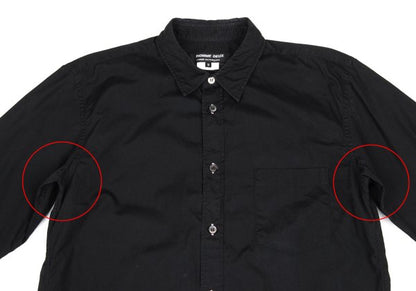 COMME des GARCONS HOMME DEUX Buttonhole Shirt Black Size M