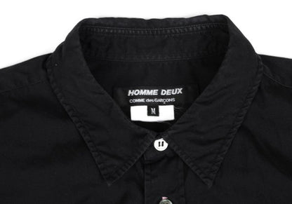 COMME des GARCONS HOMME DEUX Buttonhole Shirt Black Size M