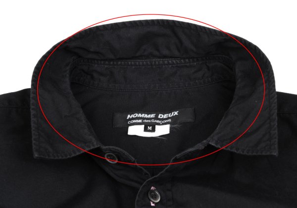 COMME des GARCONS HOMME DEUX Buttonhole Shirt Black Size M