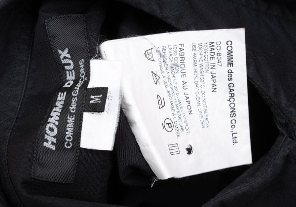 COMME des GARCONS HOMME DEUX Buttonhole Shirt Black Size M