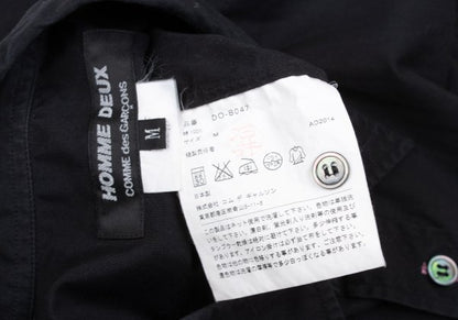 COMME des GARCONS HOMME DEUX Buttonhole Shirt Black Size M