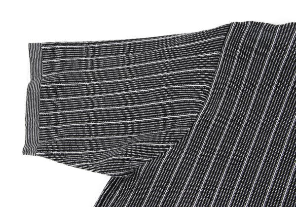 COOHEM Black/White Stripe Knit Shirt Size M