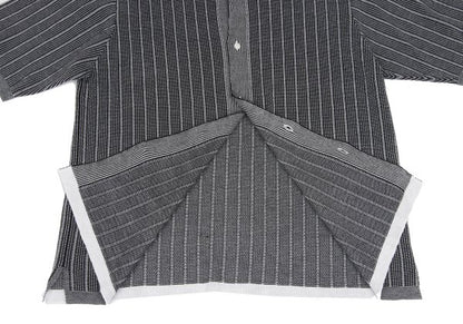 COOHEM Black/White Stripe Knit Shirt Size M
