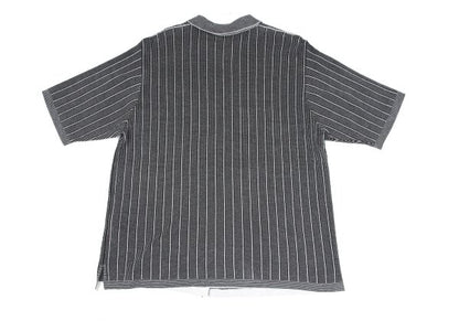 COOHEM Black/White Stripe Knit Shirt Size M