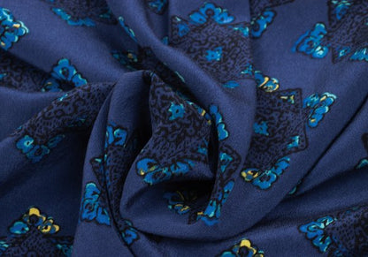 Tomorrowland SOULEIADO Ethnic Print Silk Shirt Blue Size 36
