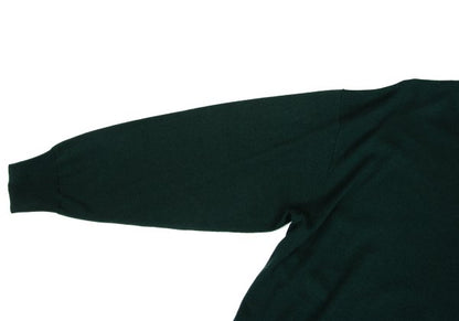 zucca Forest Green Wool Side Button Mock Neck Sweater Size M