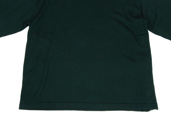 zucca Forest Green Wool Side Button Mock Neck Sweater Size M