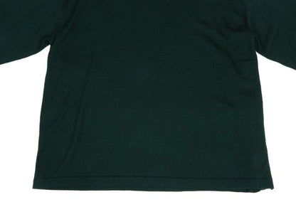 zucca Forest Green Wool Side Button Mock Neck Sweater Size M