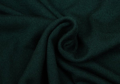 zucca Forest Green Wool Side Button Mock Neck Sweater Size M
