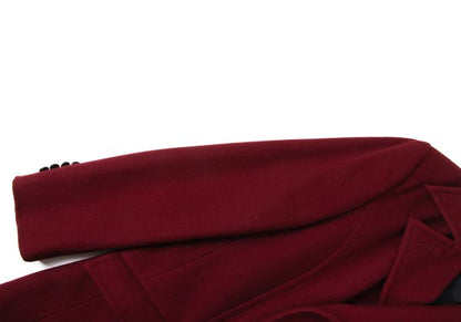 Jean Paul GAULTIER HOMME objet Wool P-Coat Bordeaux Size 46