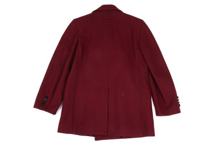 Jean Paul GAULTIER HOMME objet Wool P-Coat Bordeaux Size 46