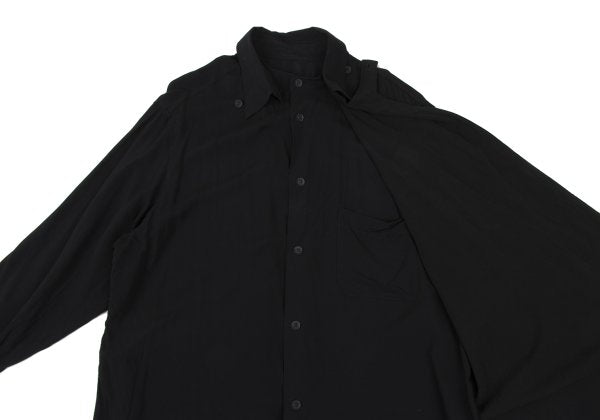 BLACK Scandal Yohji Yamamoto Message Shirt Black Size 2