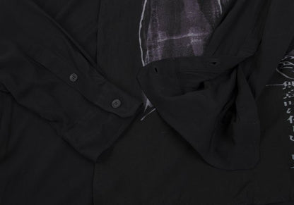 BLACK Scandal Yohji Yamamoto Message Shirt Black Size 2
