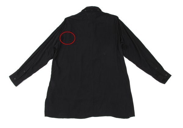BLACK Scandal Yohji Yamamoto Message Shirt Black Size 2