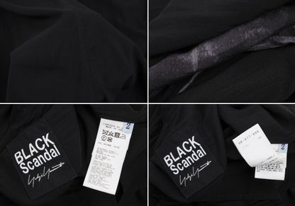 BLACK Scandal Yohji Yamamoto Message Shirt Black Size 2