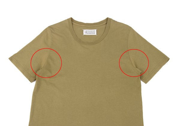 Maison Martin Margiela 10 Mustard Cotton Neck T-Shirt Size M