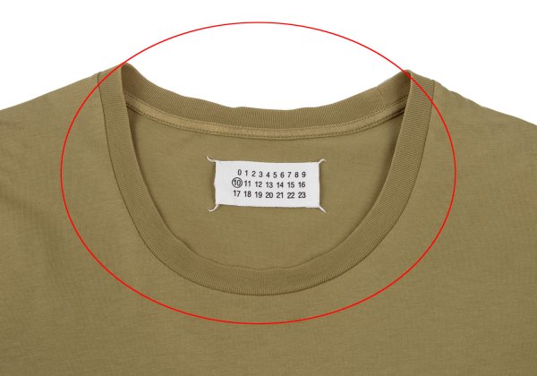 Maison Martin Margiela 10 Mustard Cotton Neck T-Shirt Size M