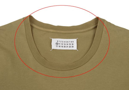 Maison Martin Margiela 10 Mustard Cotton Neck T-Shirt Size M