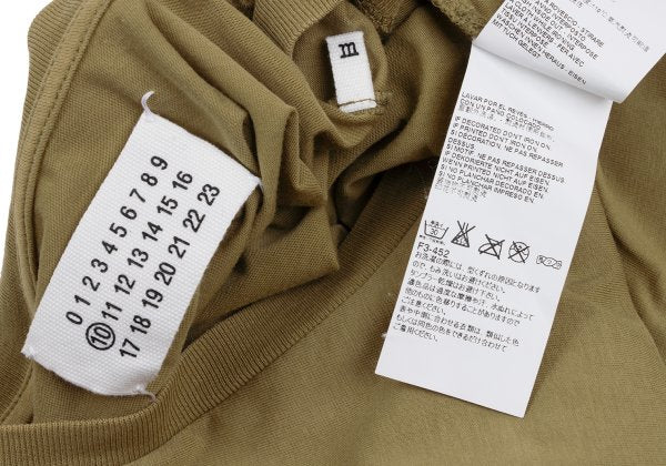 Maison Martin Margiela 10 Mustard Cotton Neck T-Shirt Size M
