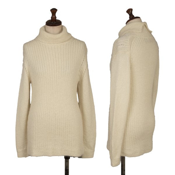 tricot COMME des GARCONS Mohair Rib Sweater Cream Size M