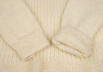 tricot COMME des GARCONS Mohair Rib Sweater Cream Size M