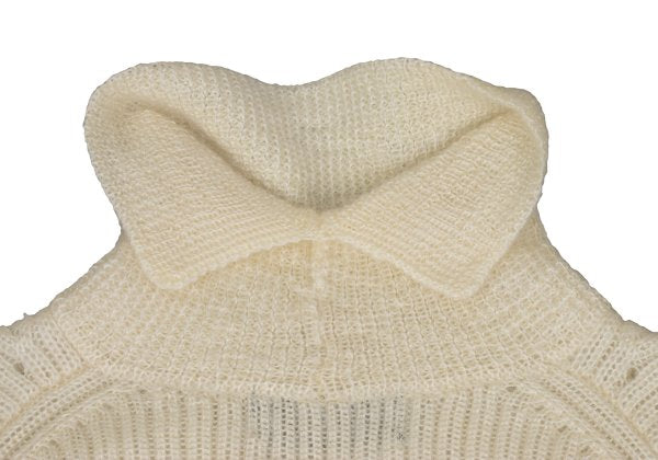 tricot COMME des GARCONS Mohair Rib Sweater Cream Size M