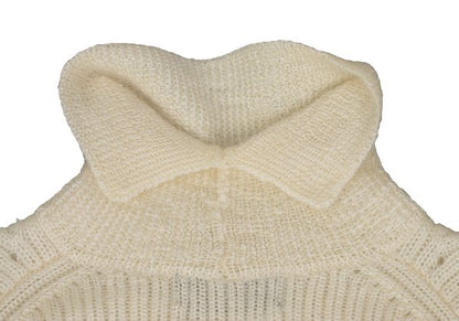 tricot COMME des GARCONS Mohair Rib Sweater Cream Size M