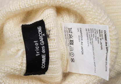 tricot COMME des GARCONS Mohair Rib Sweater Cream Size M