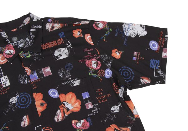 KAZUO KAMIMURA 26SS S'YTE x All-Over Shirt Black Size 3