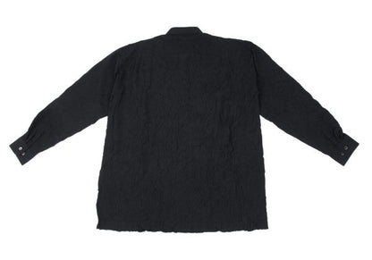 ISSEY MIYAKE MEN Polyester Crinkle Effect Shirt Black Size L