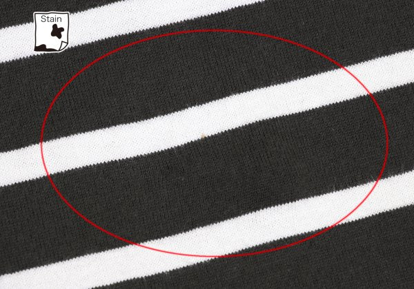 COMME des GARCONS HOMME Border T-Shirt Drawstring Hem Size S
