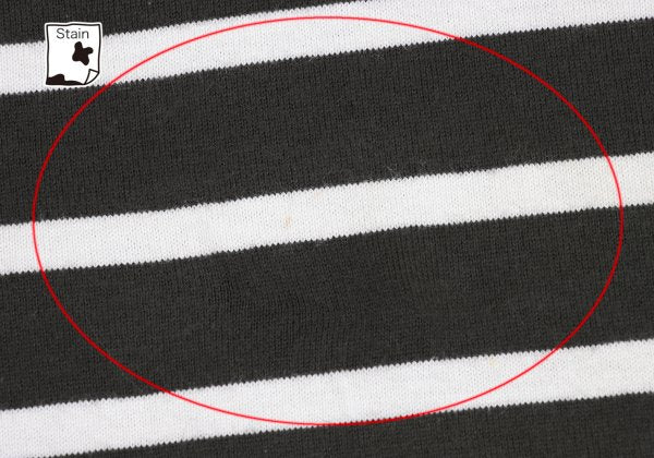 COMME des GARCONS HOMME Border T-Shirt Drawstring Hem Size S