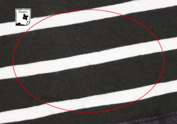 COMME des GARCONS HOMME Border T-Shirt Drawstring Hem Size S
