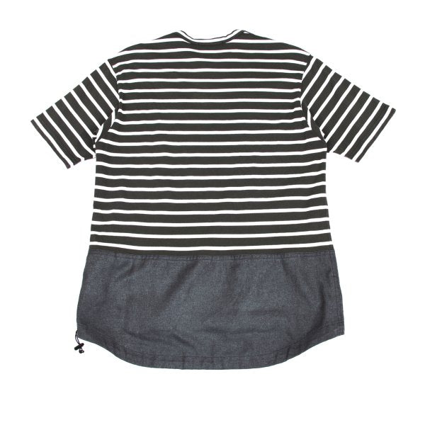 COMME des GARCONS HOMME Border T-Shirt Drawstring Hem Size S