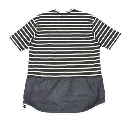 COMME des GARCONS HOMME Border T-Shirt Drawstring Hem Size S