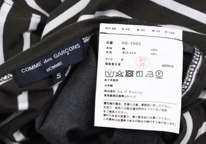 COMME des GARCONS HOMME Border T-Shirt Drawstring Hem Size S