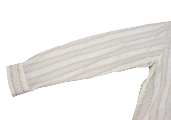 Papas Striped Hooded Shirt Off-White Size 50L