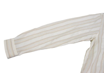Papas Striped Hooded Shirt Off-White Size 50L