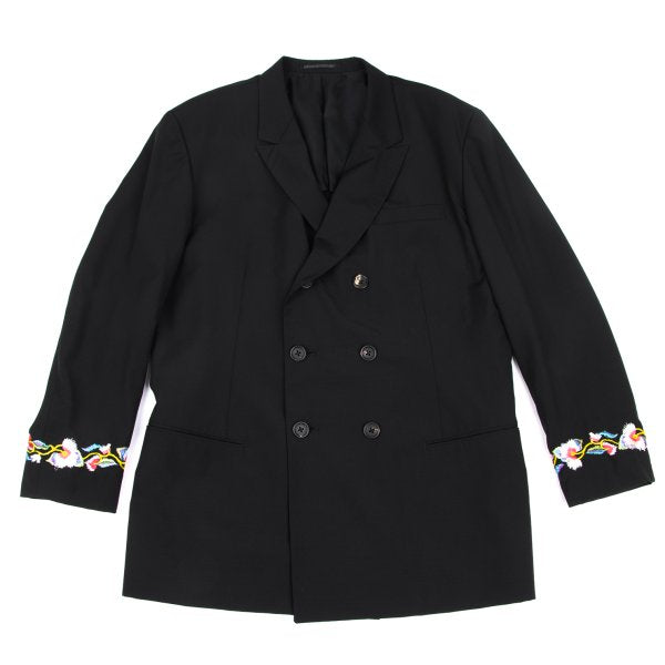 Yohji Yamamoto POUR HOMME 93SS Wool Jacket Black Size S